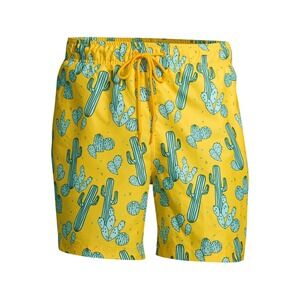 George Swim Trunks Mens 3XL Yellow 48 50 Summer Beach Board Shorts Cactus 3X NWT